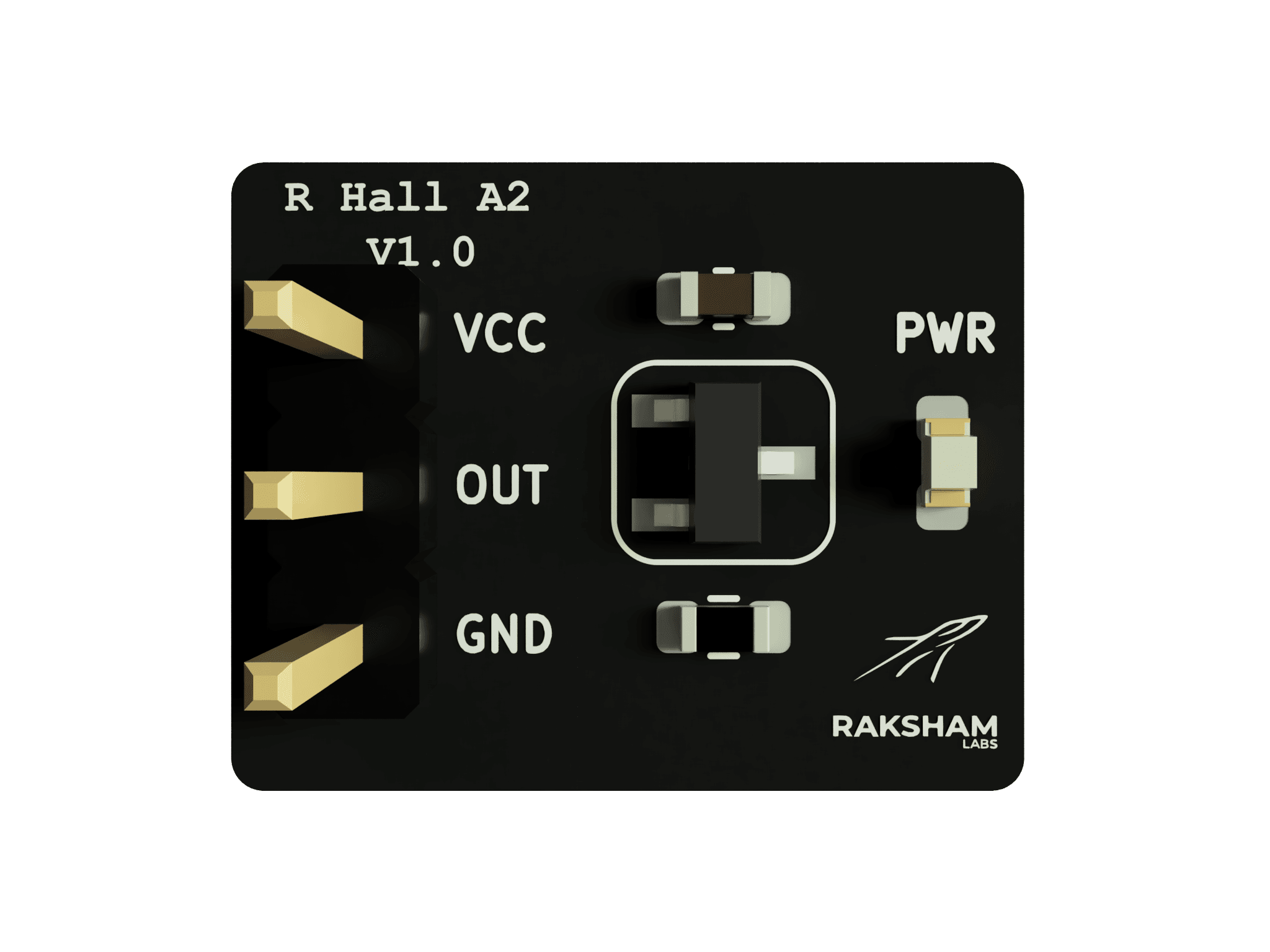 R Hall A2 board top view